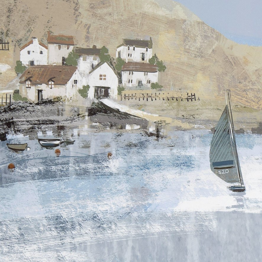 Gallery Direct Blue Bay View - Framed Canvas