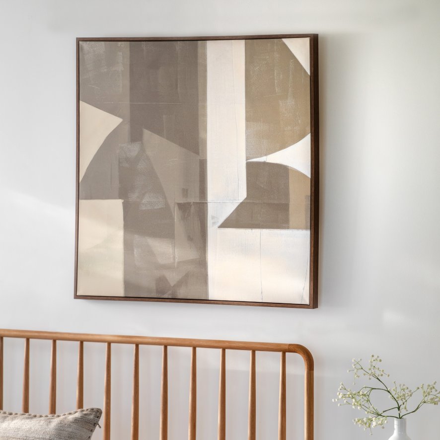 Gallery Direct Cemento Abstract - Framed Canvas