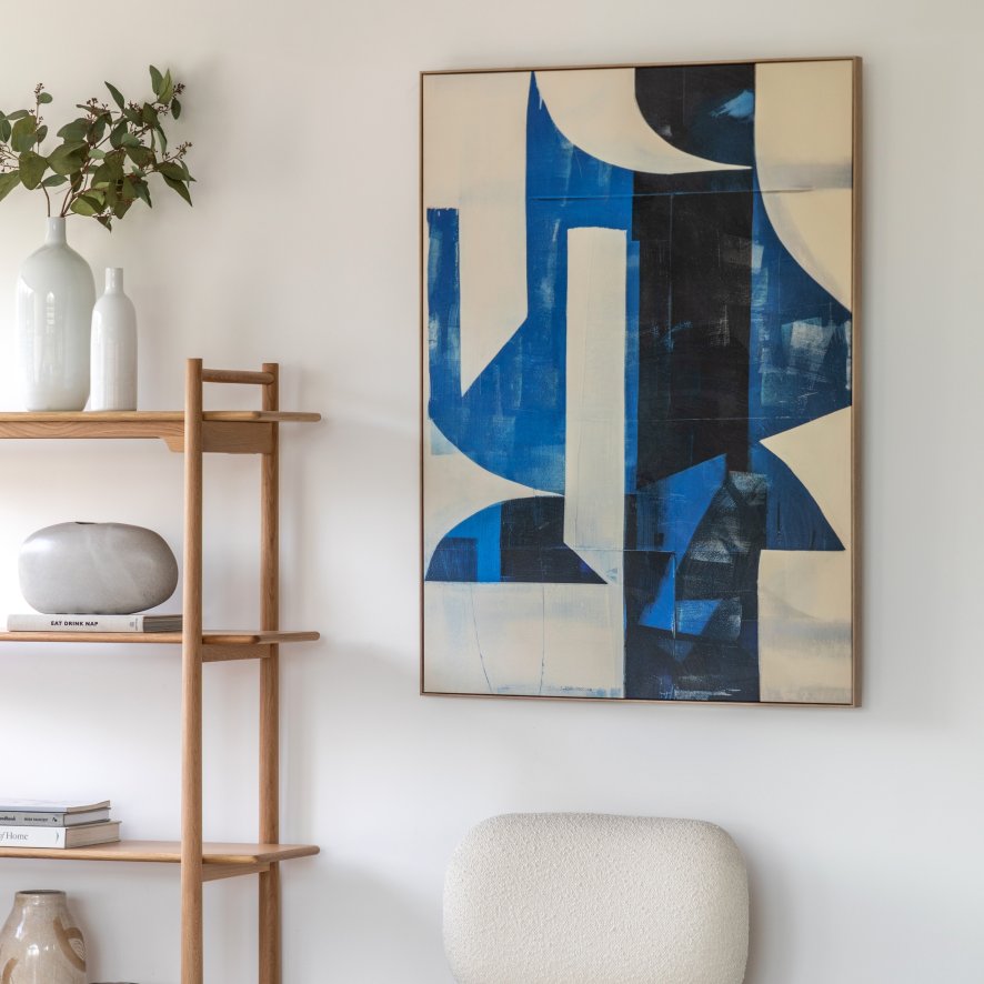 Gallery Direct Cobalt Abstract - Framed Canvas