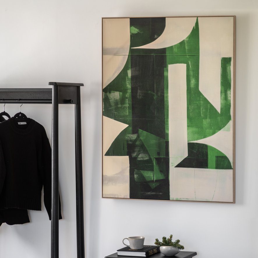 Gallery Direct Emerald Abstract - Framed Canvas