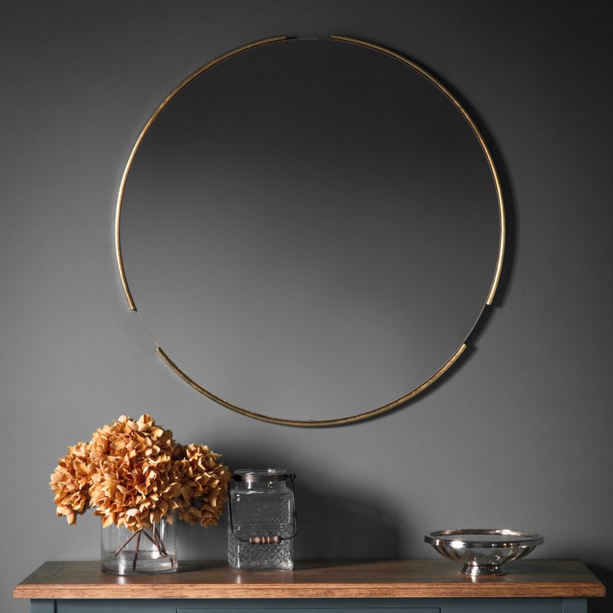 Gallery Direct Fitzroy - Round Mirror Gold