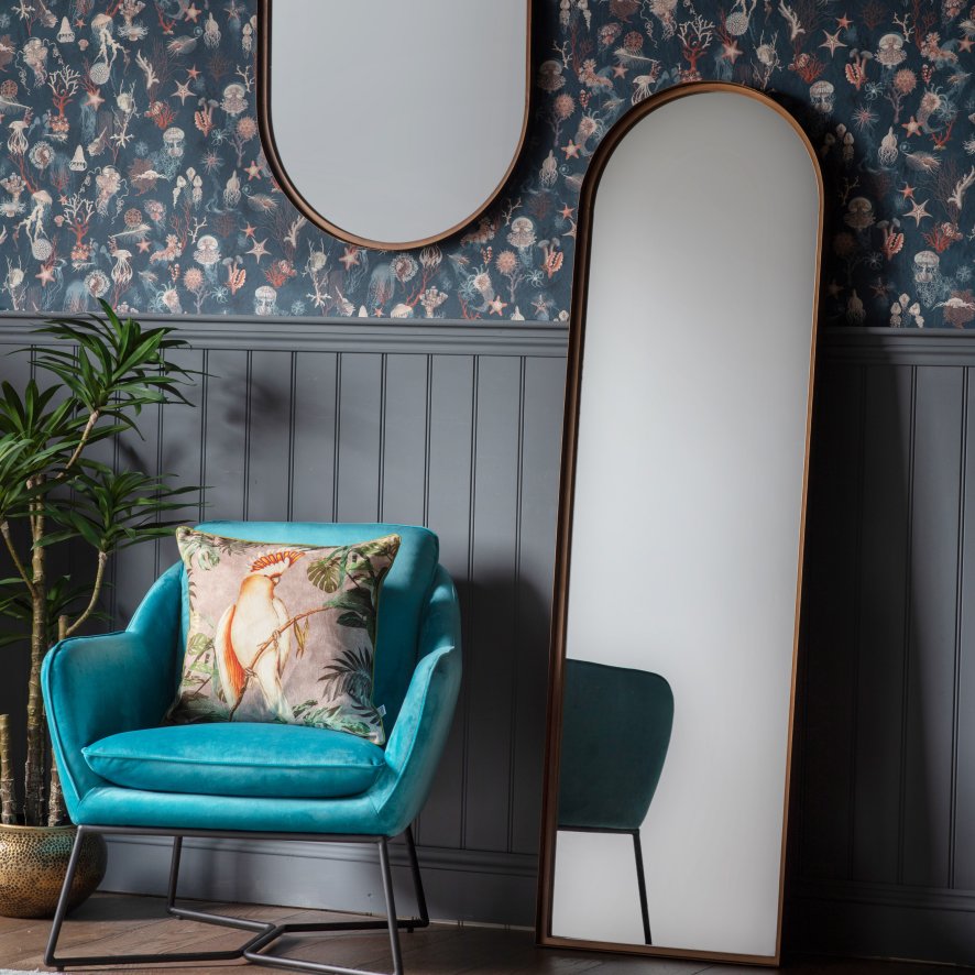 Gallery Direct Greystoke - Arch Leaner Mirror