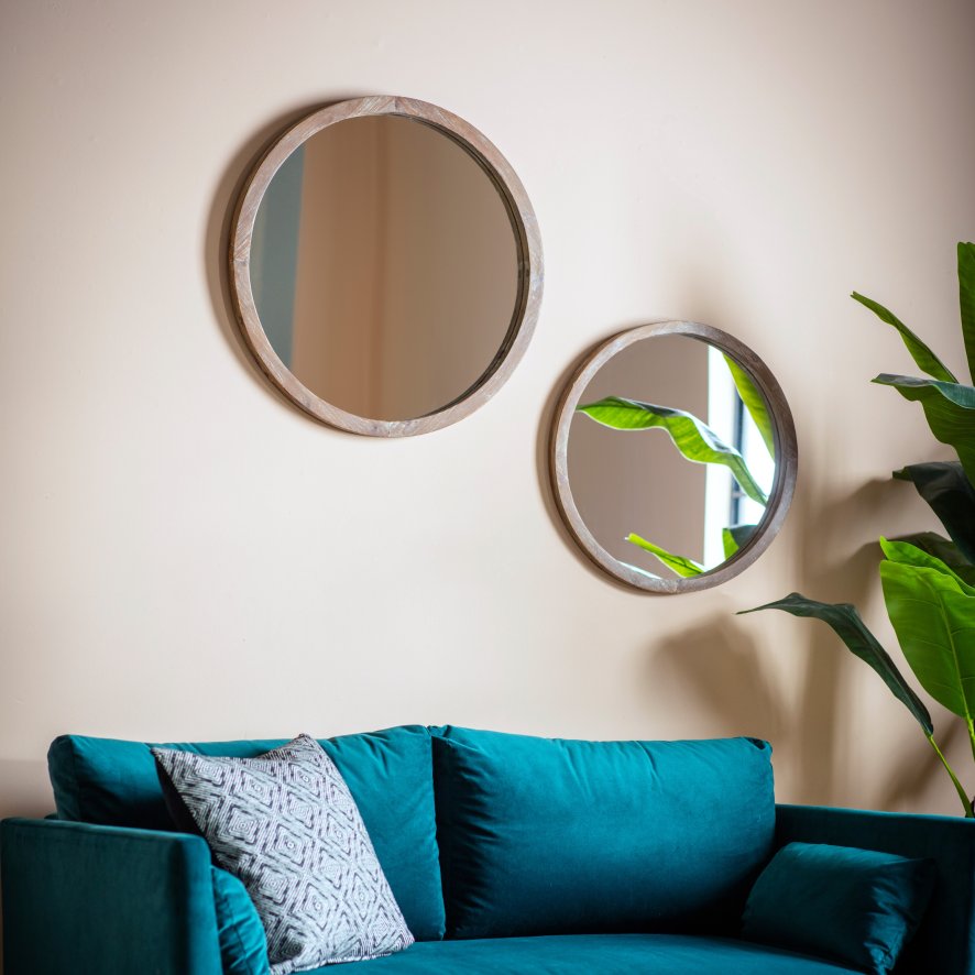 Gallery Direct Hector - Small Round Mirror (Natural)