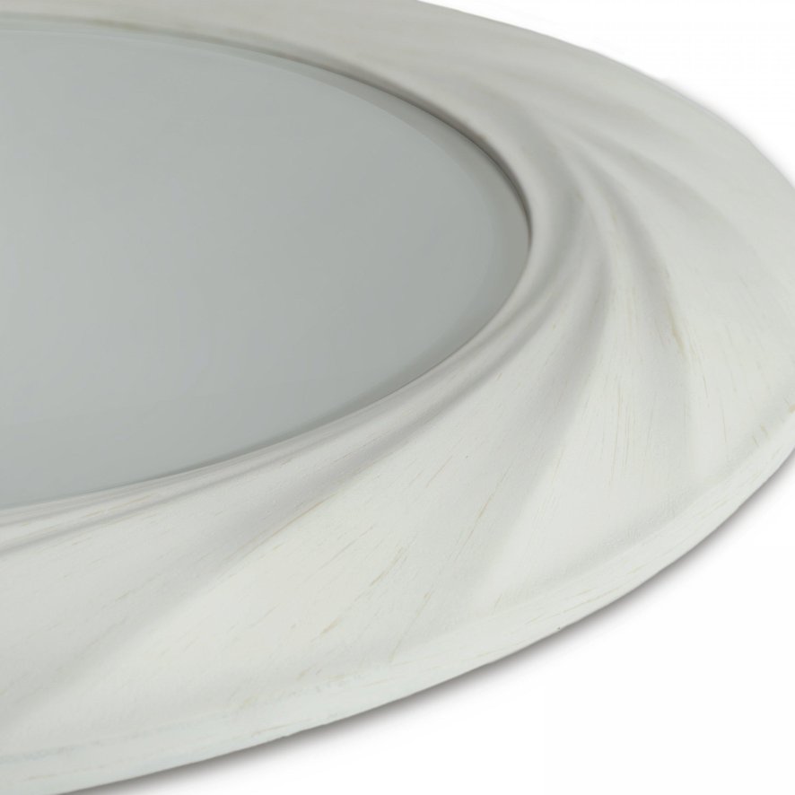 Gallery Direct Barley - Twist Mirror (Off White)