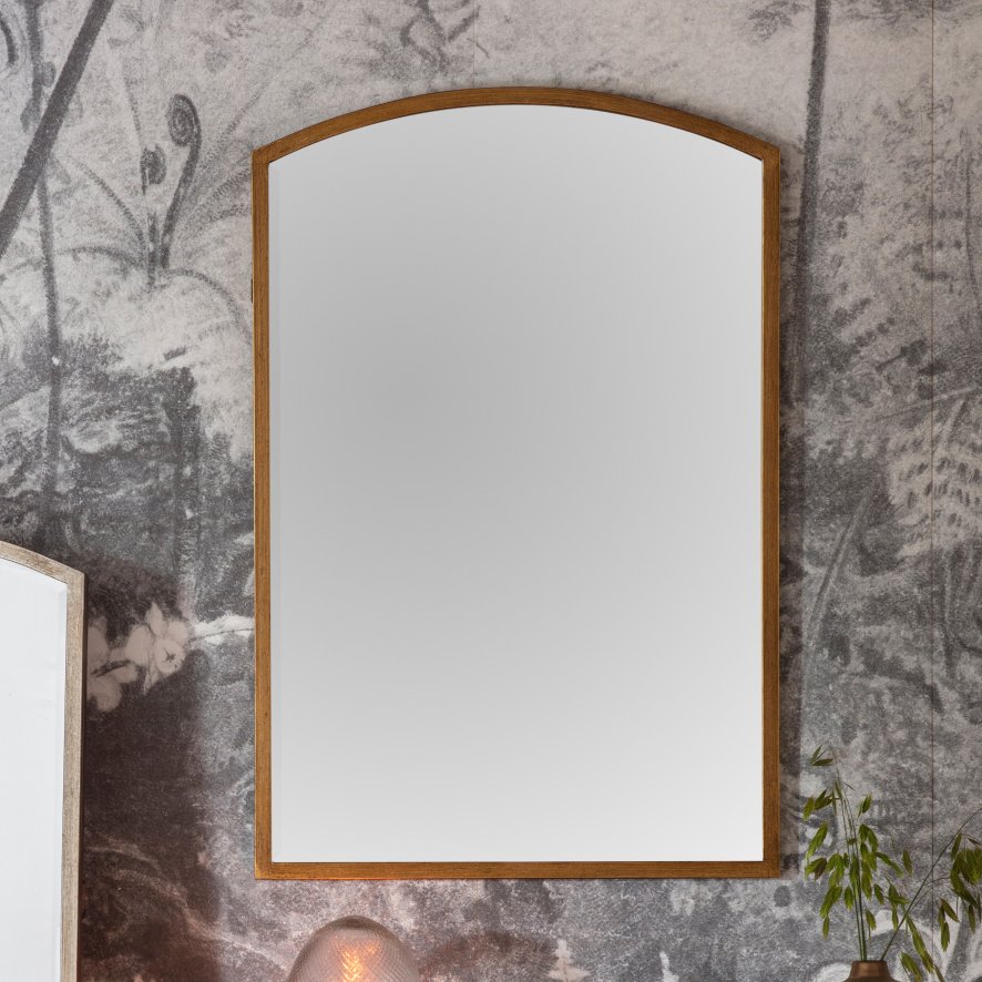 Gallery Direct Higgins - Arch Mirror Antique Gold Small