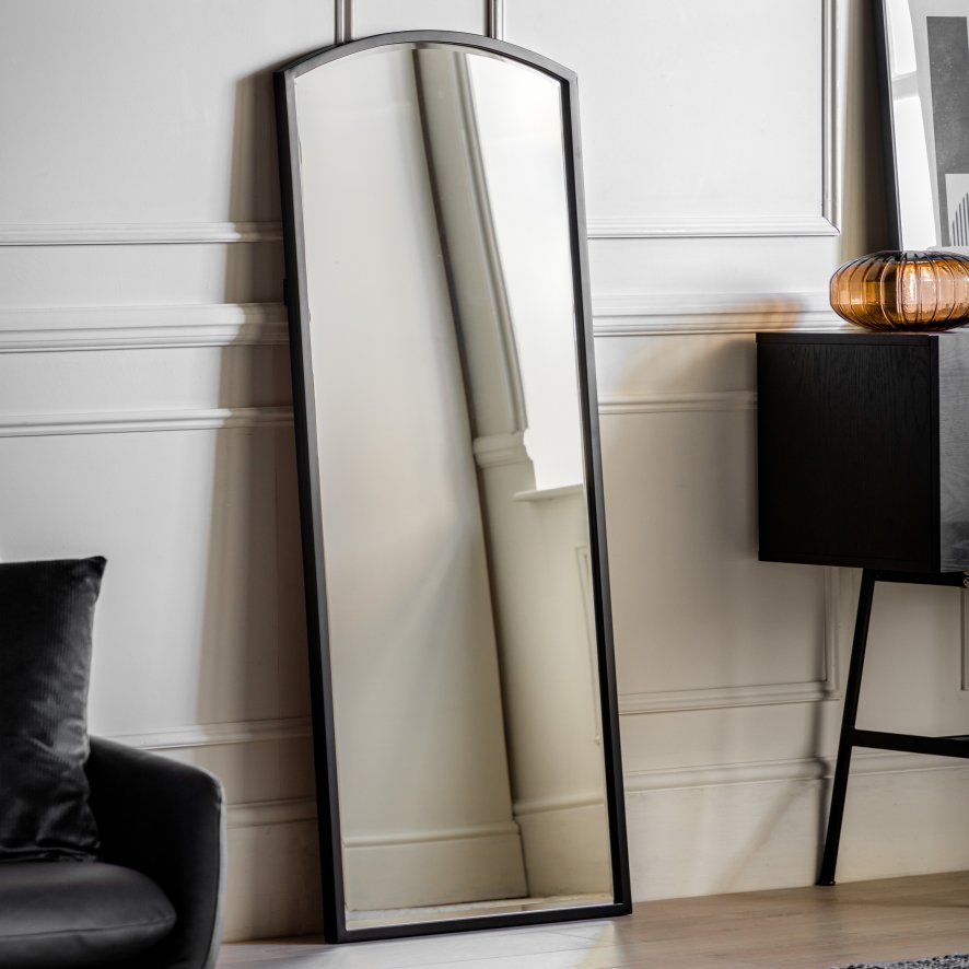 Gallery Direct Higgins - Arch Mirror Black