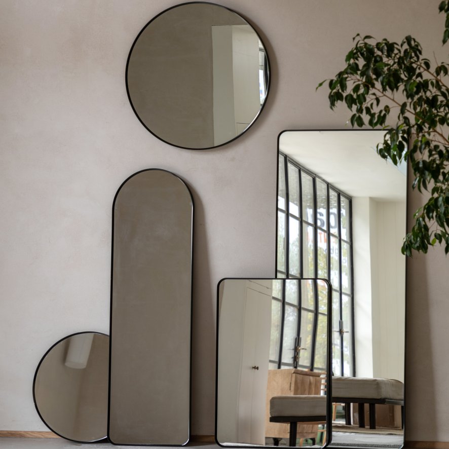 Gallery Direct Holworth - Arch Mirror Black