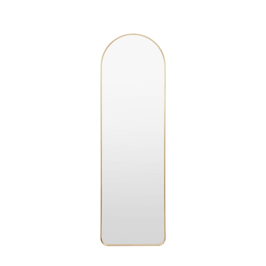 Gallery Direct Holworth - Arch Mirror Gold Slim