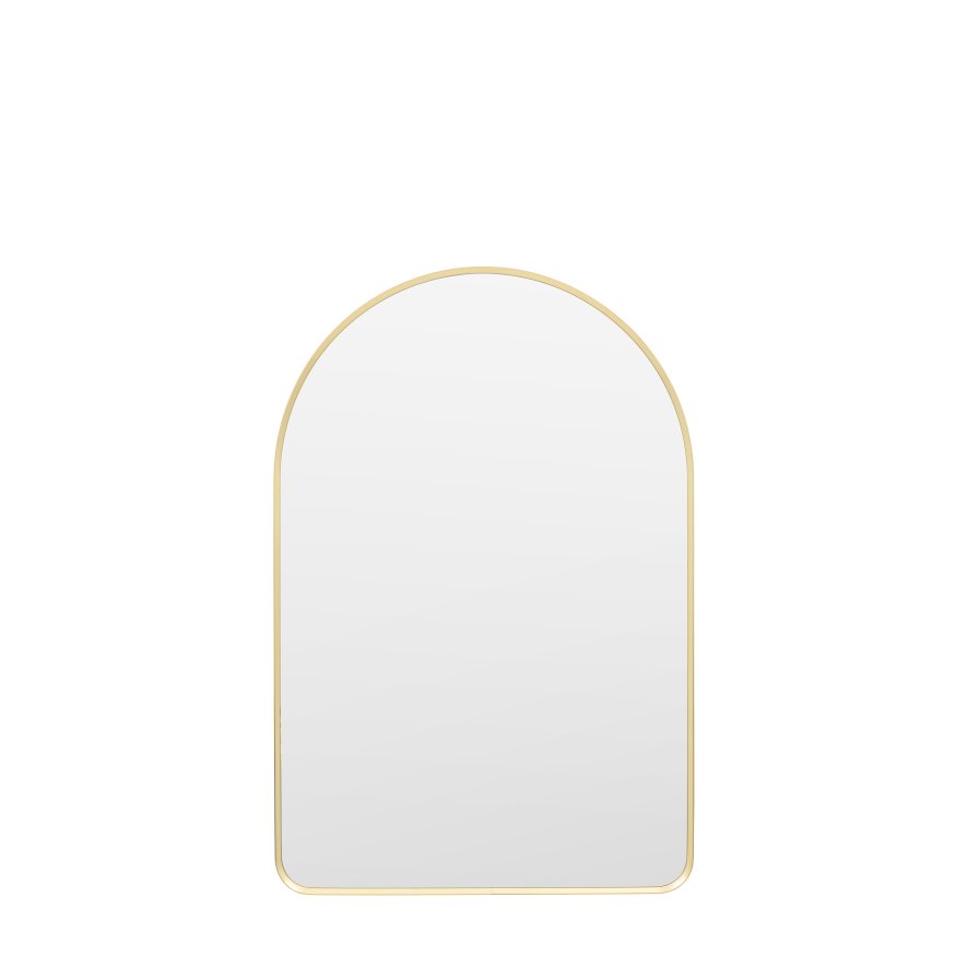 Gallery Direct Holworth - Arch Mirror Gold Small