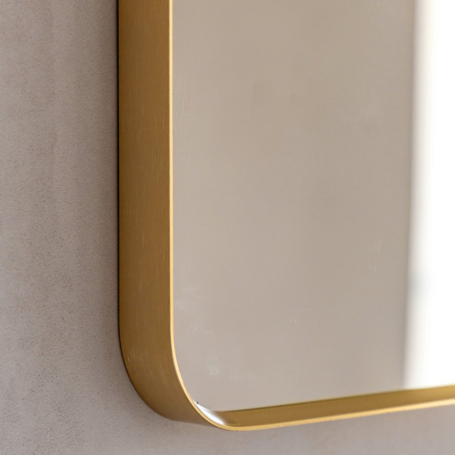 Gallery Direct Holworth - Arch Mirror Gold