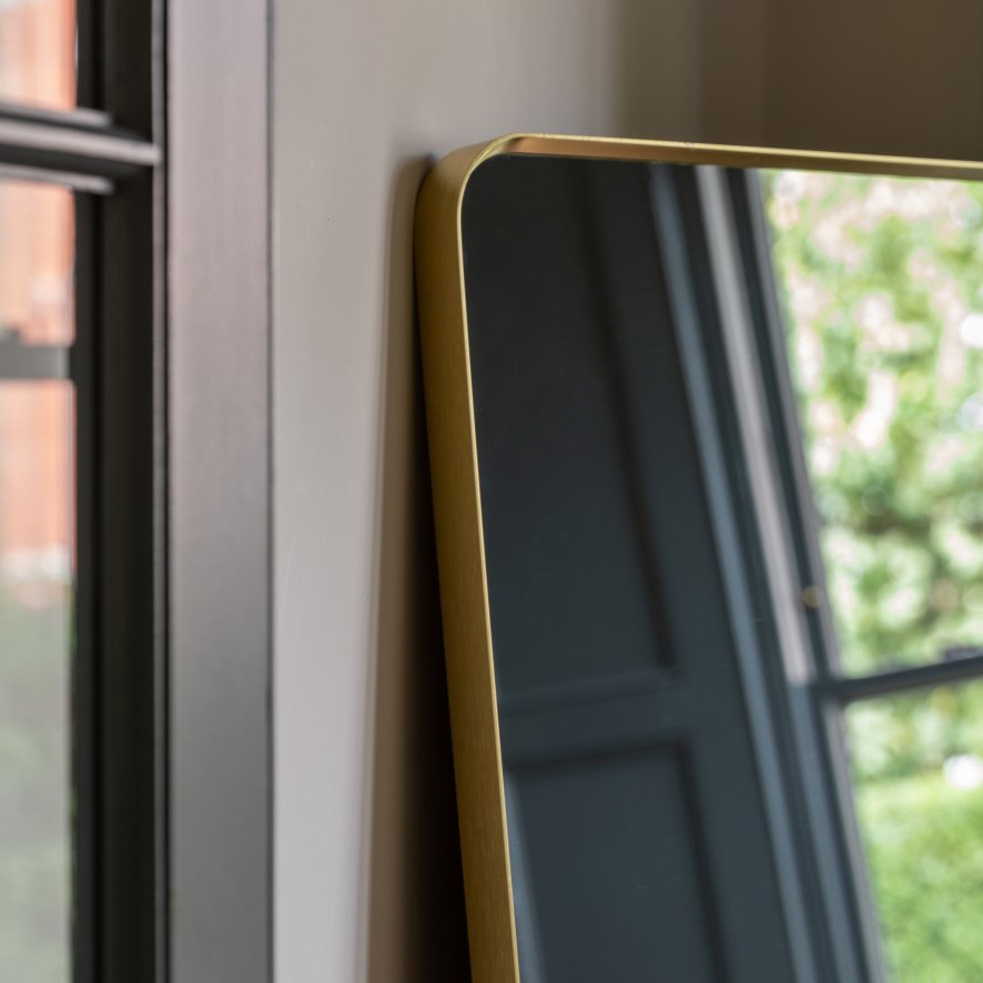 Gallery Direct Holworth - Leaner Mirror Gold
