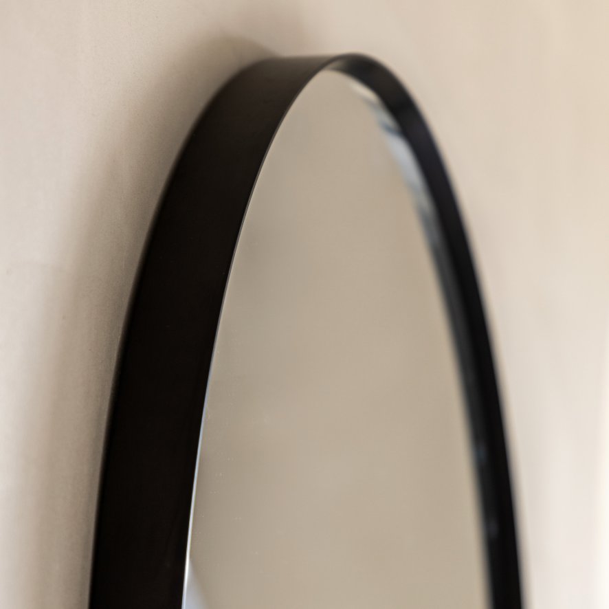 Gallery Direct Holworth - Pebble Mirror Black