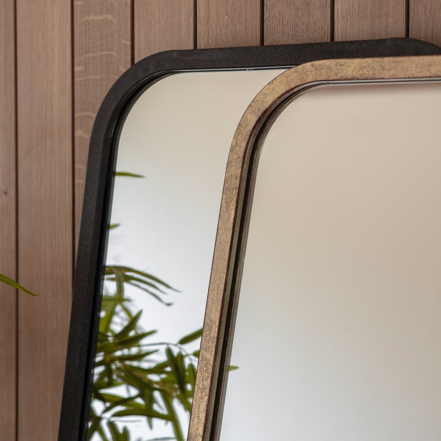 Gallery Direct Kurva - Rectangle Mirror Black