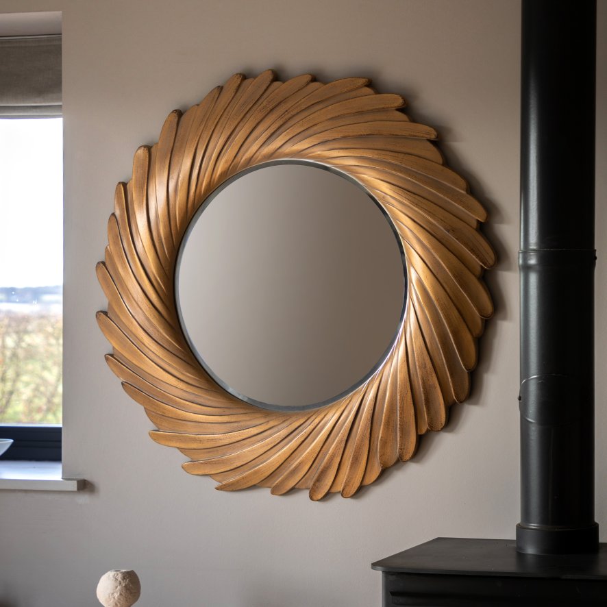 Gallery Direct Lowry - Mirror Gold Verdigree