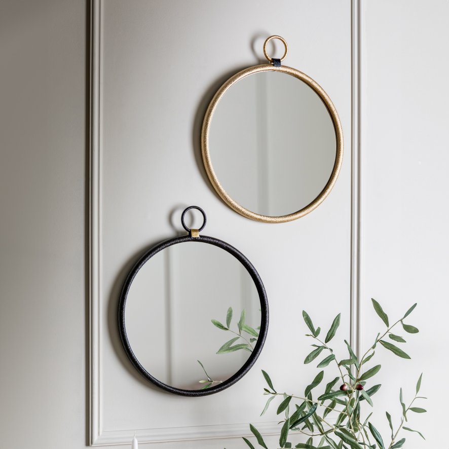Gallery Direct Bayswater - Gold Round Mirror
