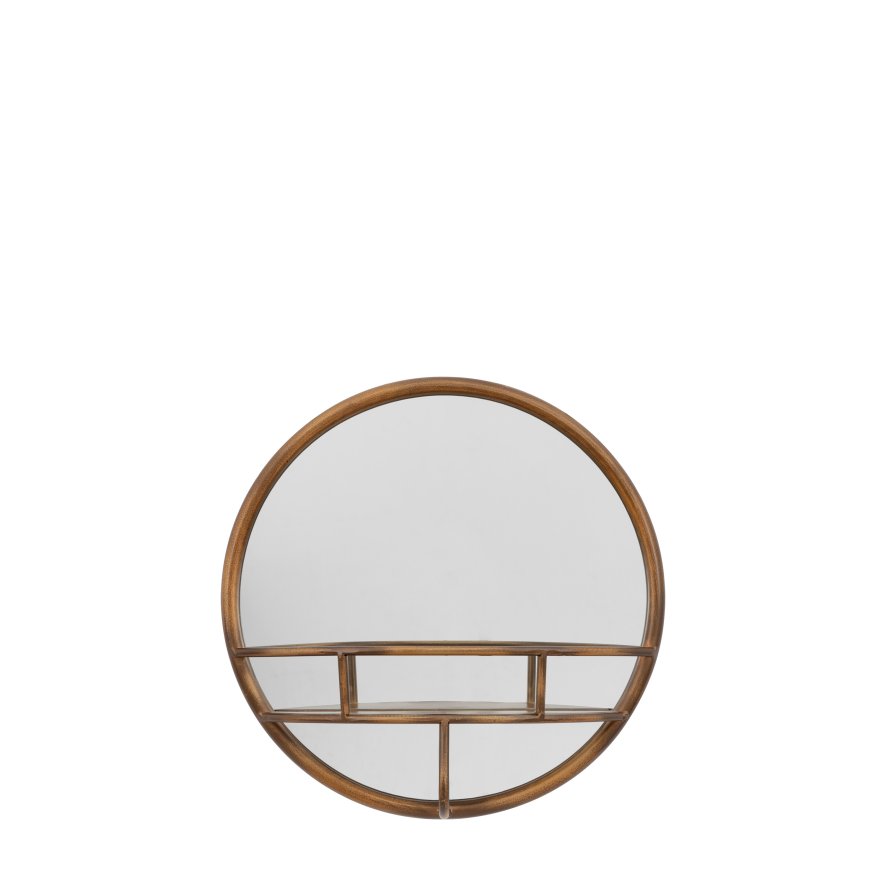 Gallery Direct Milton - Round Mirror (Bronze)