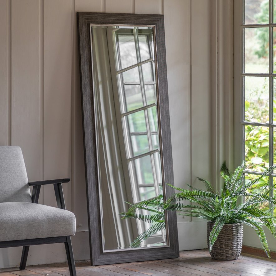 Gallery Direct Richmond - Leaner Mirror Pewter