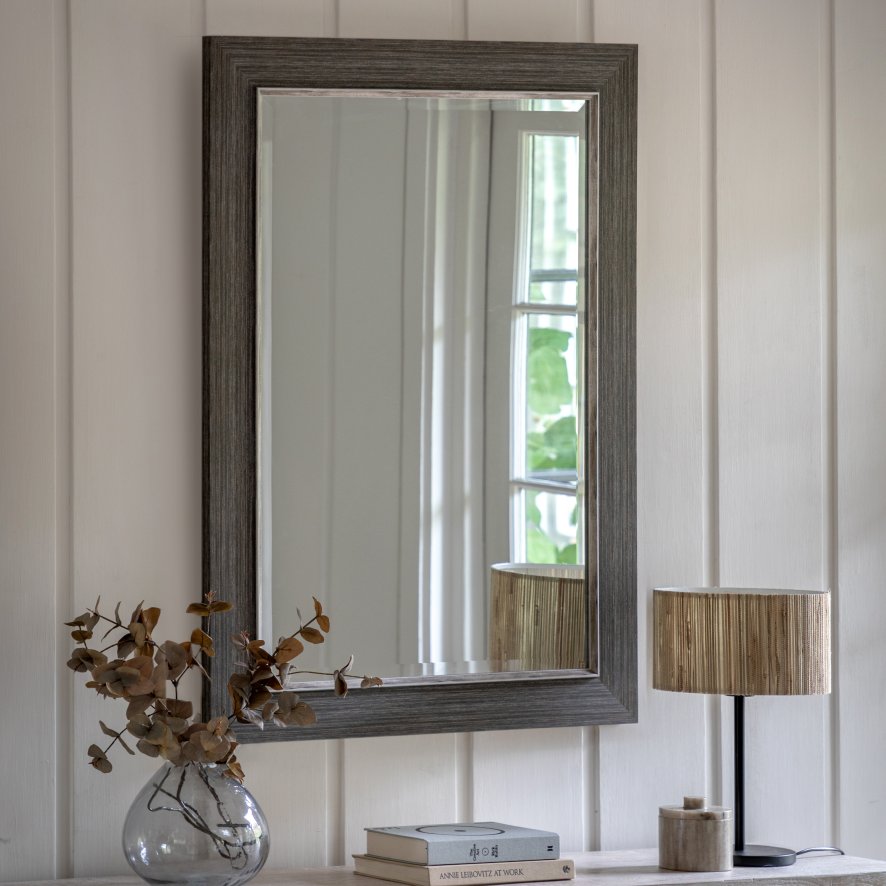 Gallery Direct Richmond - Rectangle Mirror Pewter