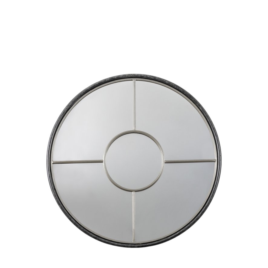 Gallery Direct Rocca - Round Silver Mirror