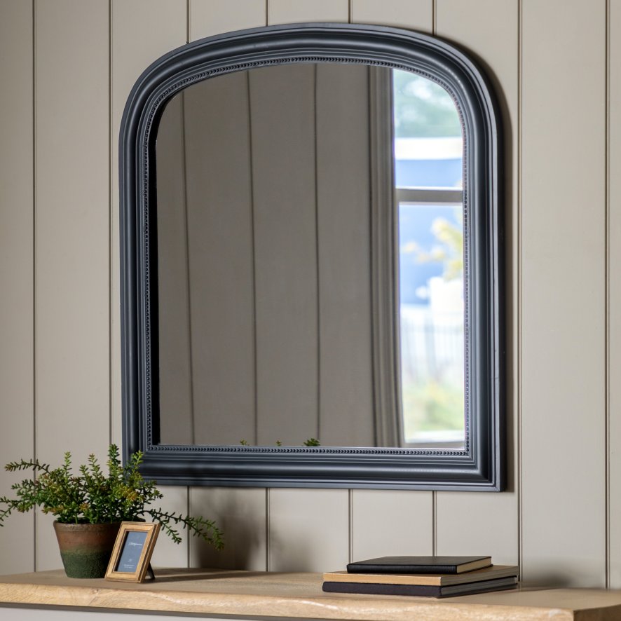 Gallery Direct Sherwood - Overmantle Mirror Lead