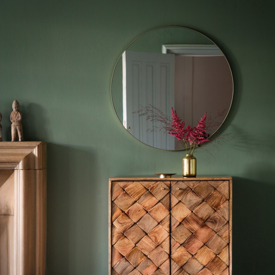 Gallery Direct Bowie - Round Mirror Champagne