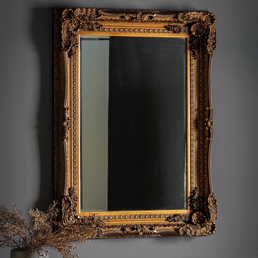 Gallery Direct Carved - Louis Mirror Gold