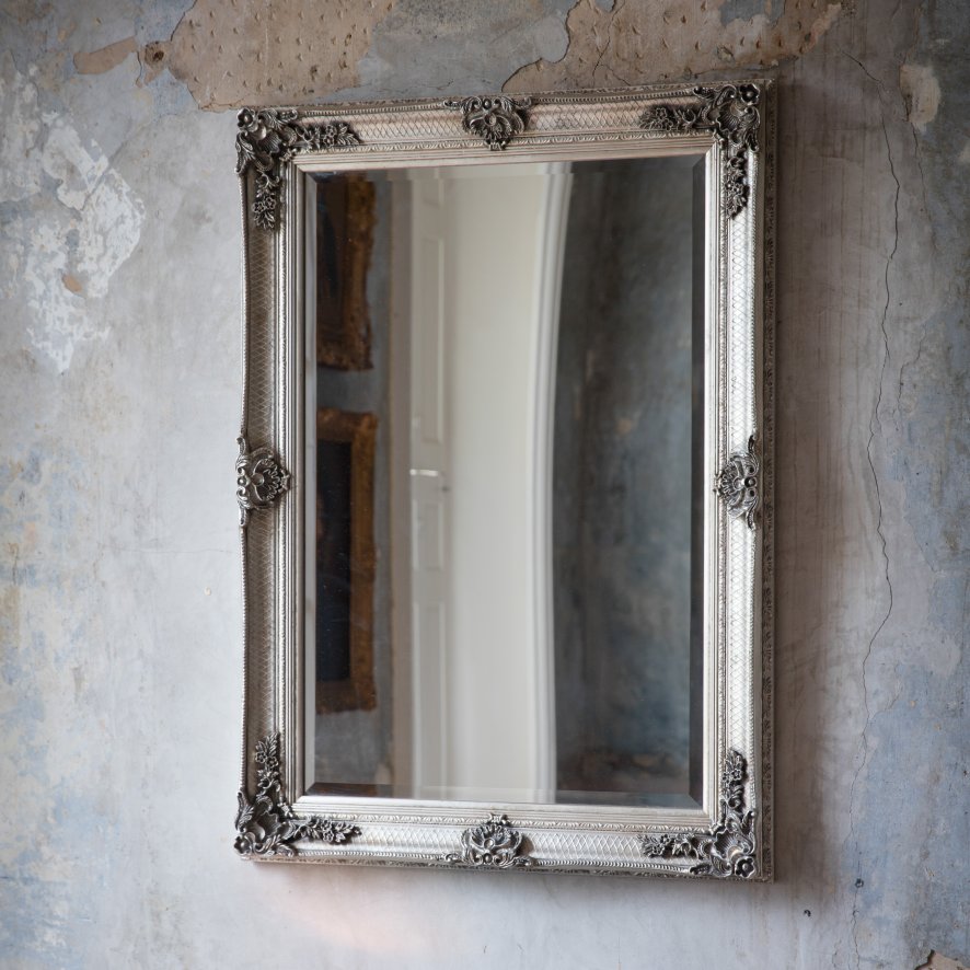 Gallery Direct Abbey - Rectangle Mirror Silver