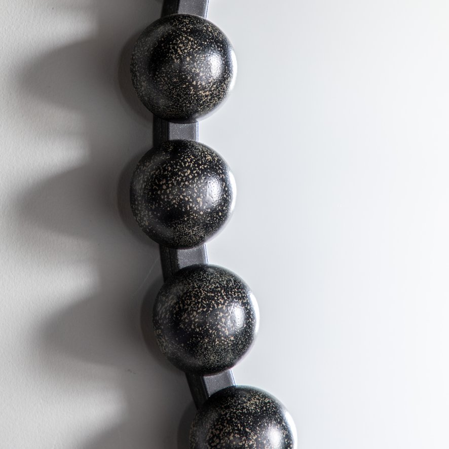 Gallery Direct Ceretti - Round Mirror Black