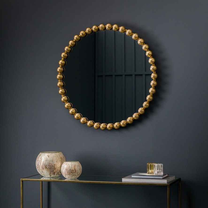 Gallery Direct Ceretti - Round Mirror Gold