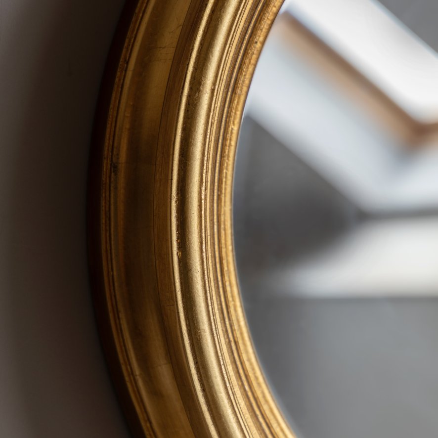 Gallery Direct Chaplin - Round Mirror Gold