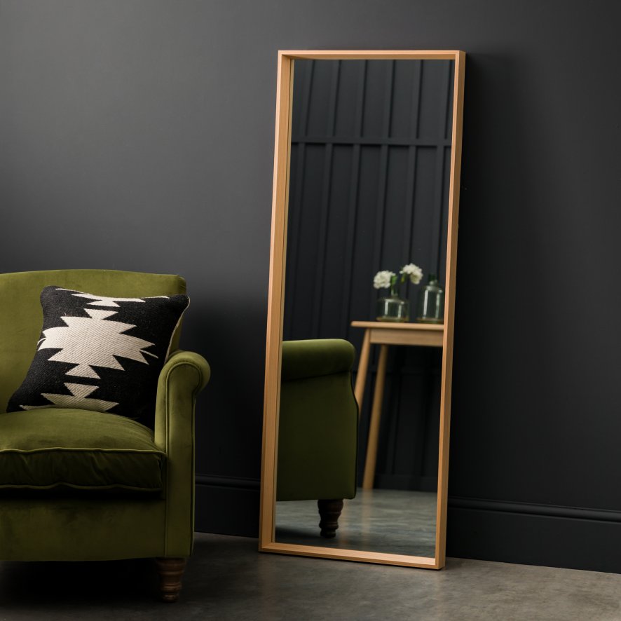 Gallery Direct Comet - Mirror Long Oak
