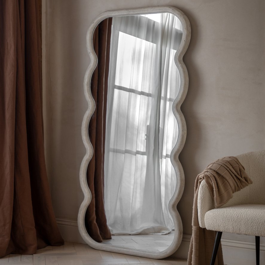 Gallery Direct Como - Curved Leaner Mirror