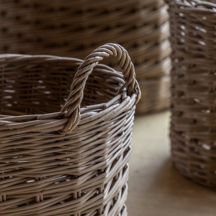 Gallery Direct Accessories - Hand Woven Willow Storage Basket Nest (Set of 3)
