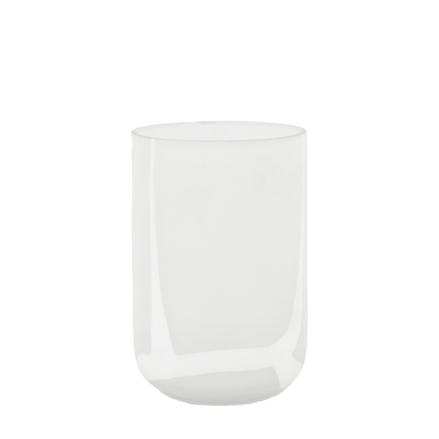 Gallery Direct Accessories - Murcia Handblown Glass Swirl White Vase (Medium)