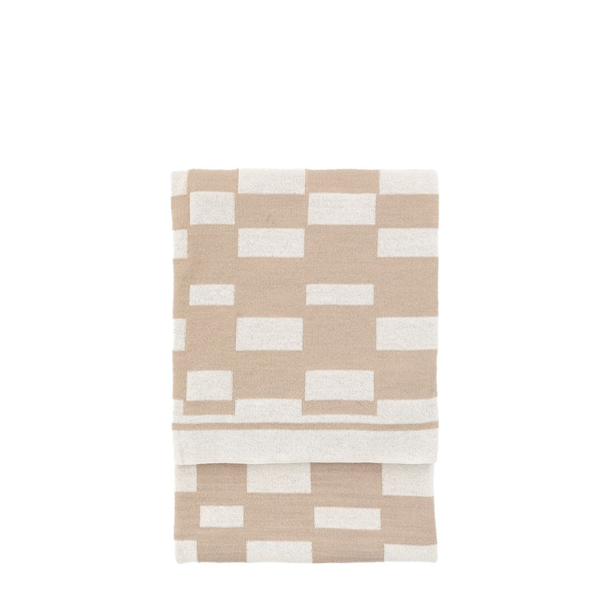 Gallery Direct Throws - Lohko Knitted (Taupe)