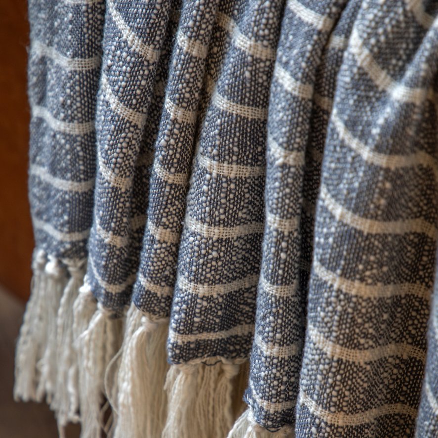 Gallery Direct Throws - Melford Stripe (Ink)