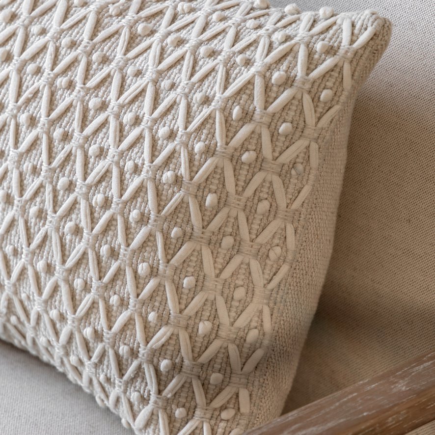 Gallery Direct Cushions - Cheslyn Cream Woven