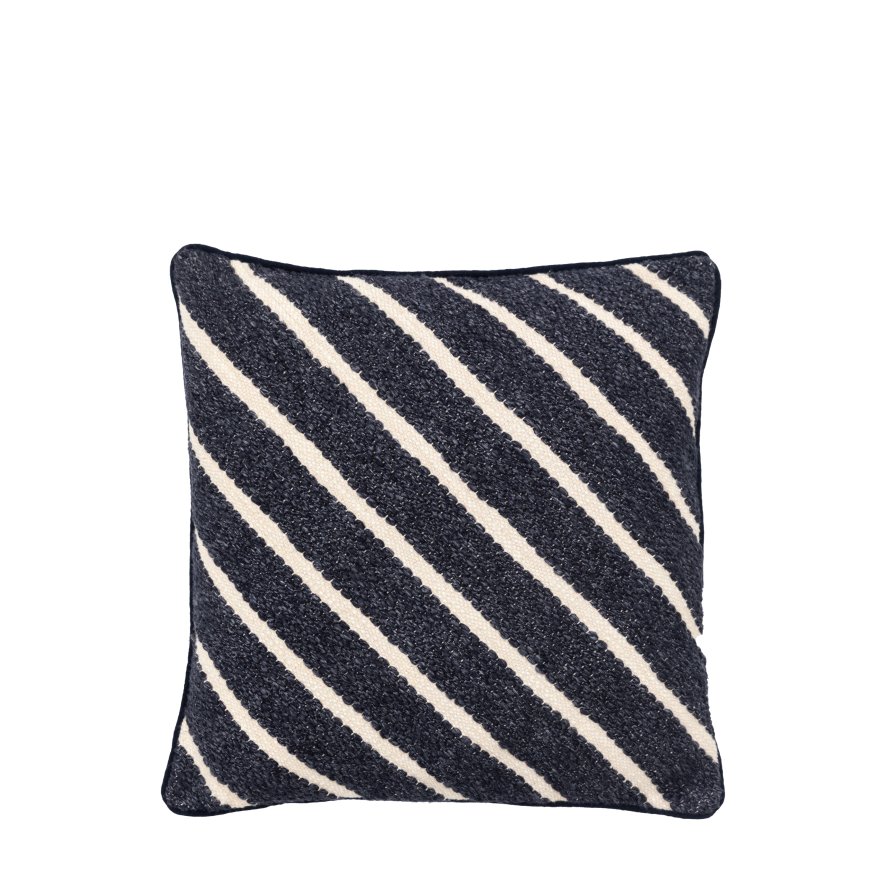 Gallery Direct Cushions - Hemsby Stripe Woven (Ink)