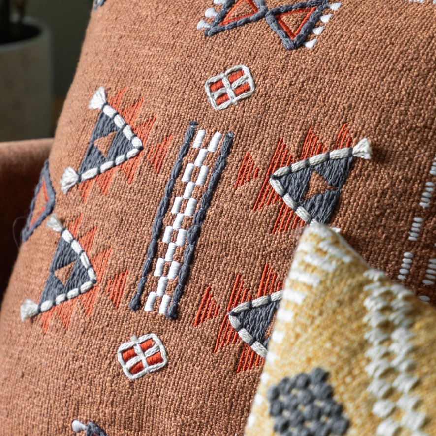 Gallery Direct Cushions - Arlo Brown Embellished