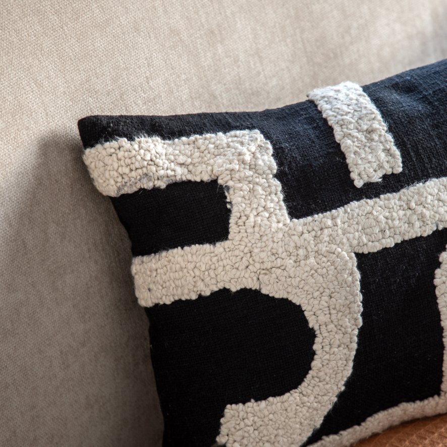 Gallery Direct Cushions - Kalho Embroidered (Midnight)