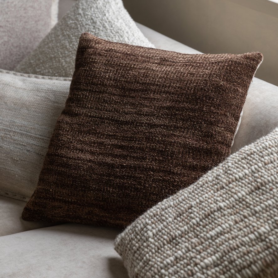 Gallery Direct Cushions - Kendal Chenille (Brown)