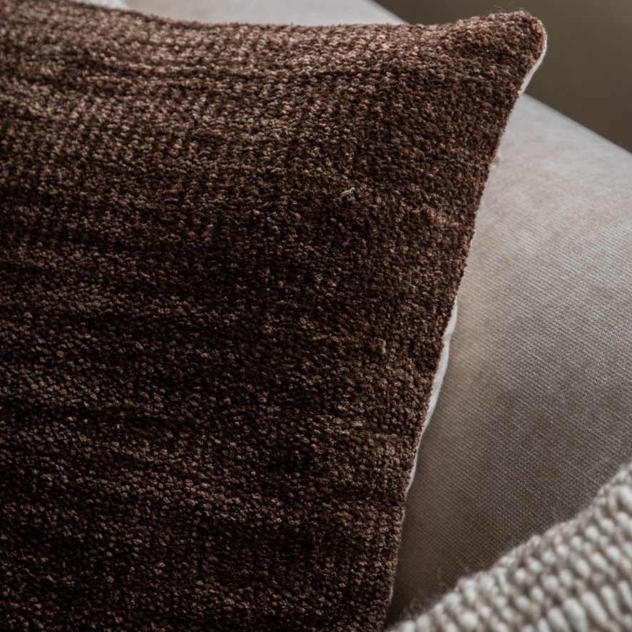Gallery Direct Cushions - Kendal Chenille (Brown)