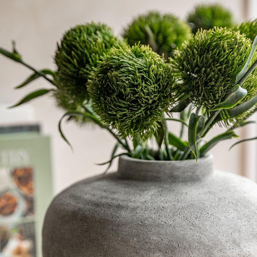 Gallery Direct Faux Flowers - Faux Stem Statement Bloom Green (12pk)