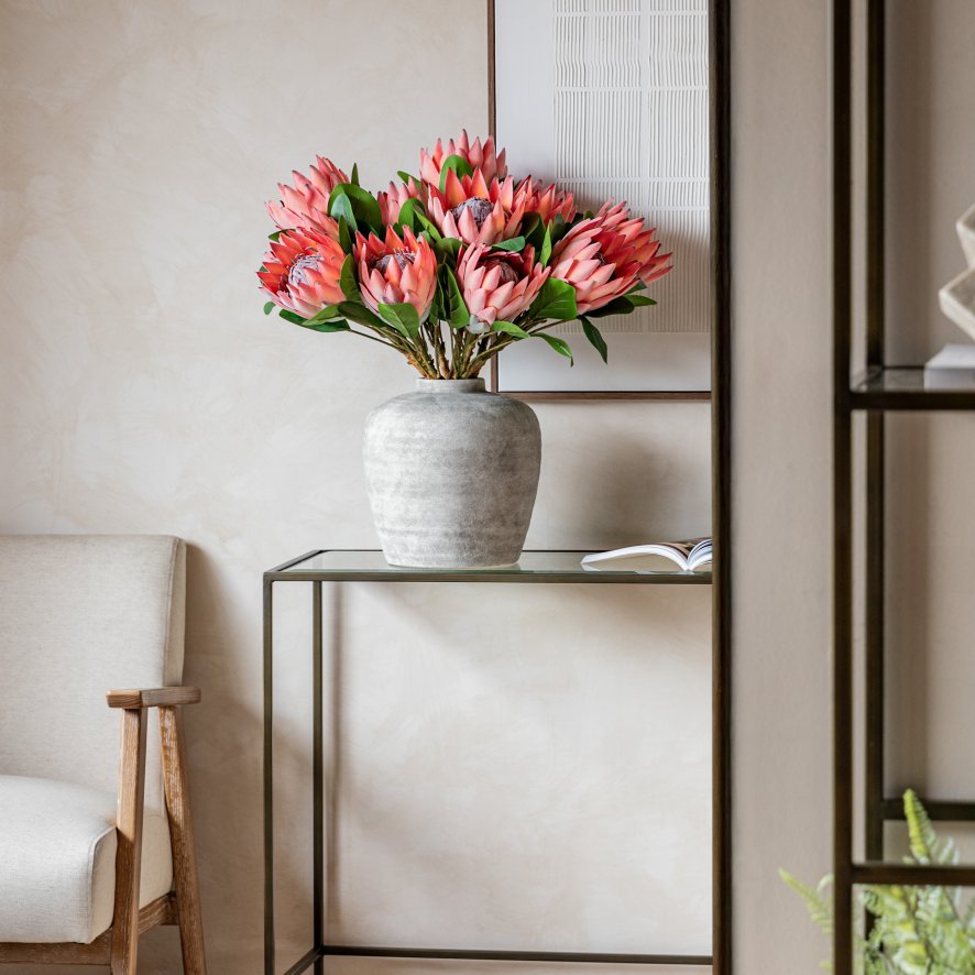 Gallery Direct Faux Flowers - Faux Stem Statement Tropical Apricot (12pk)