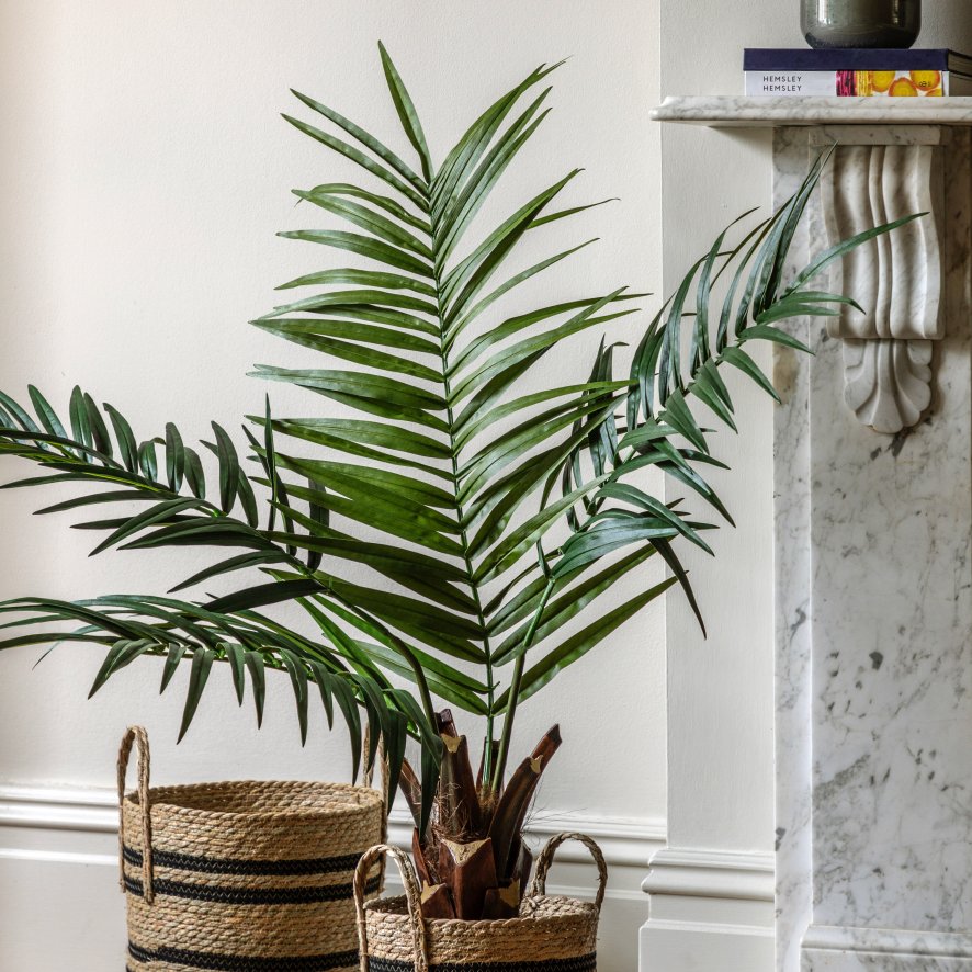Gallery Direct Faux Plants - Potted King Kentia Palm Tree 4ft