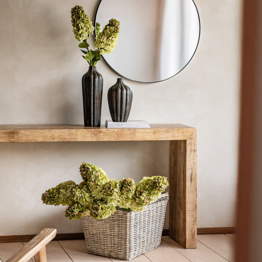 Gallery Direct Faux Flowers - Vintage Cone Hydrandea Stem White (12pk)