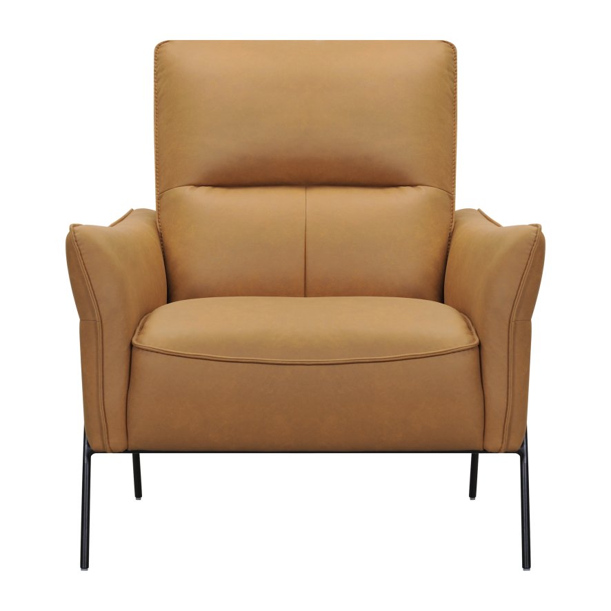 VIOLINO (UK) LTD Galway - Tan Leather Accent Chair