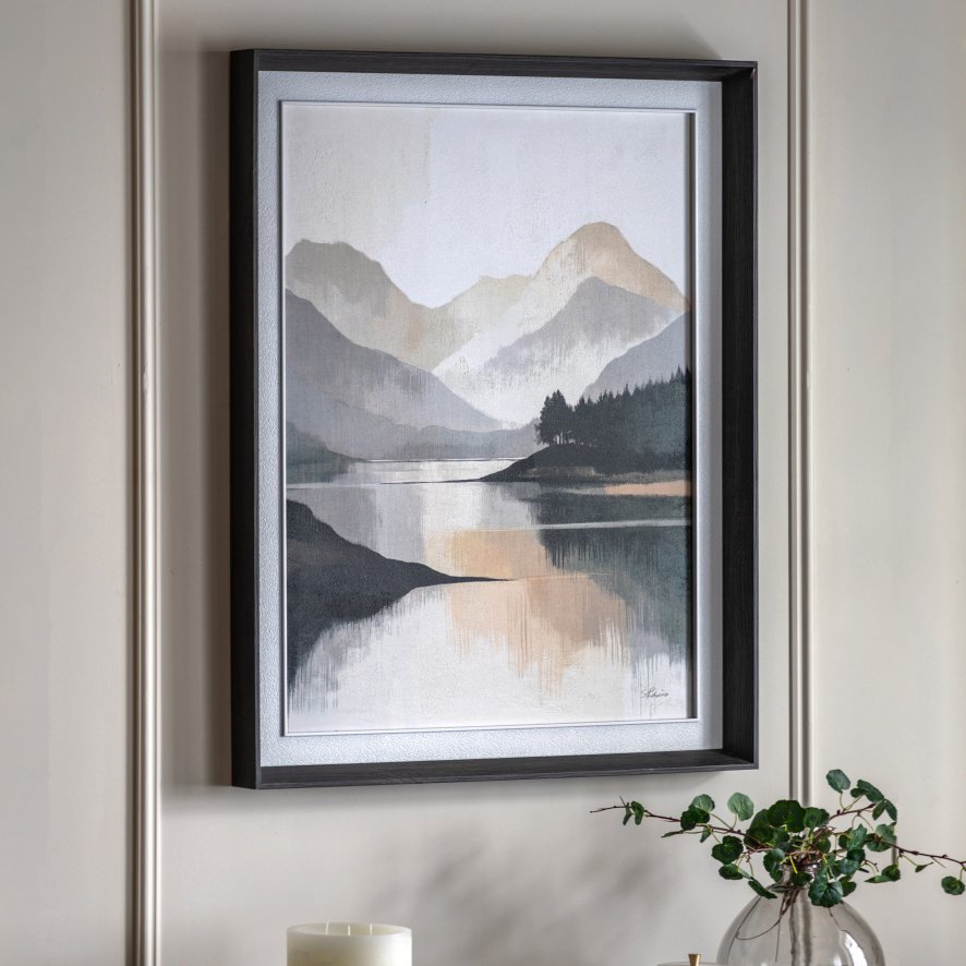 Gallery Direct Mountain Reflections - Framed Canvas