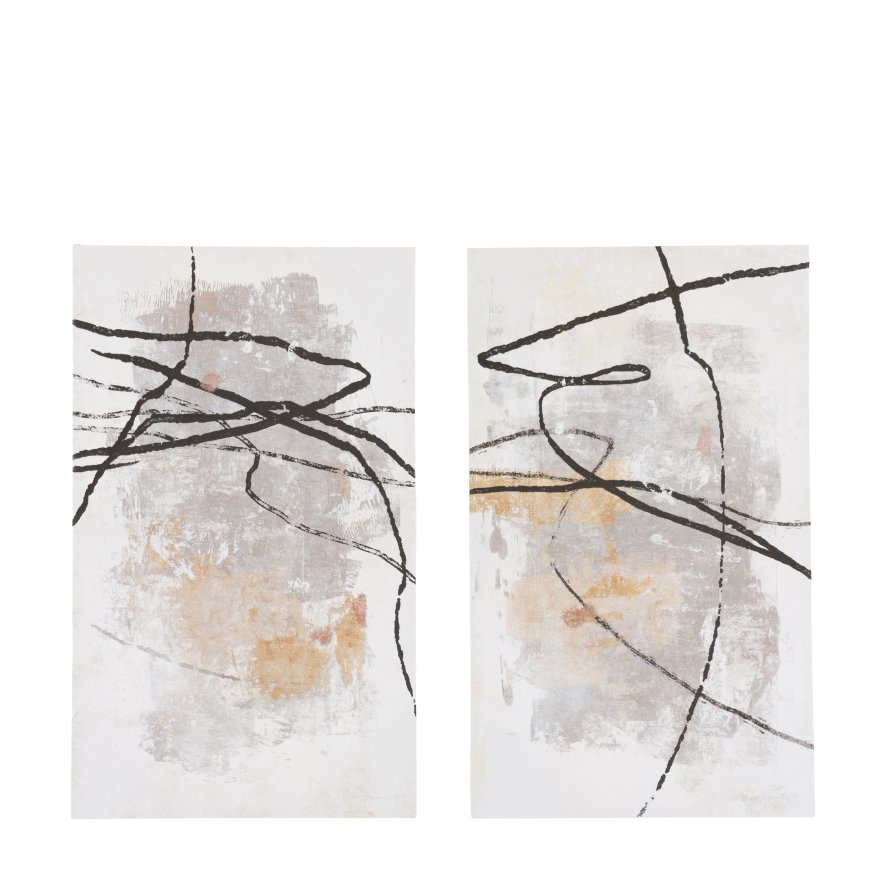 Gallery Direct Tangle - Framed Canvas Set of 2