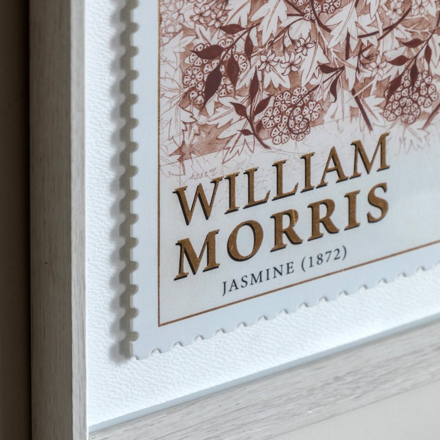 Gallery Direct William Morris - Stamp Red Framed Art Set of 2